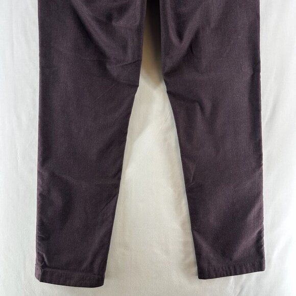 Ted Baker London Lommy Classic Fit Pants Men Sz 32R Chambray Straight Dark Plum - Picture 6 of 12